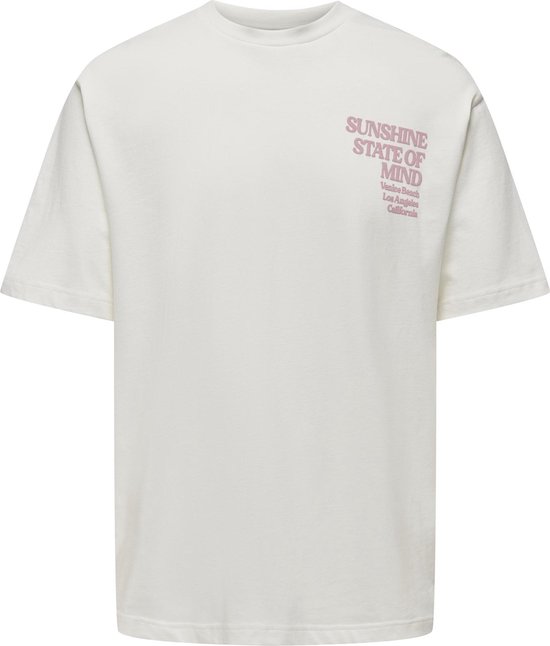 ONLY & SONS ONSKENNY RLX TEXT SS TEE Heren T-shirt - Maat L