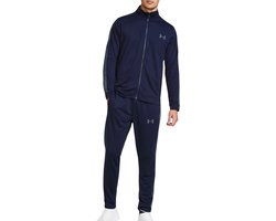 Under Armour UA Rival Knit Track Suit-BLU Heren Trainingspak - Midnight Navy - Grijs