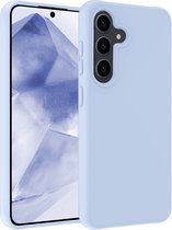 Hoesje Geschikt voor Samsung A55 Hoesje Siliconen Case Hoes - Hoes Geschikt voor Samsung Galaxy A55 Hoes Cover Case - Lichtblauw