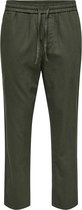 ONLY & SONS ONSLINUS CROP 0007 COT LIN PNT NOOS Pantalons pour homme - Taille M