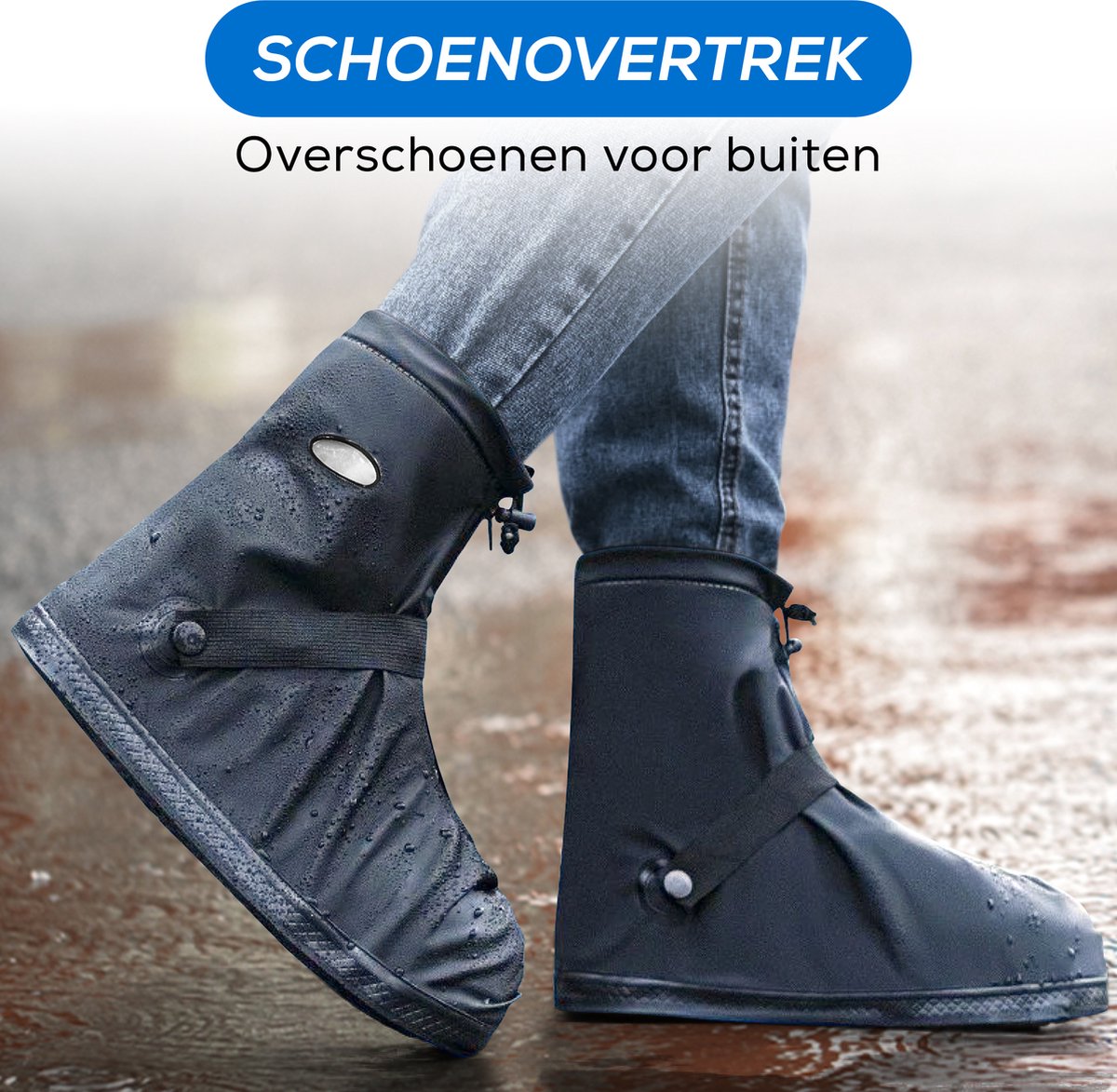 Overschoenen Waterdicht Regenschoenen Fiets Schoenhoesjes Zwart Maat 37 39 bol