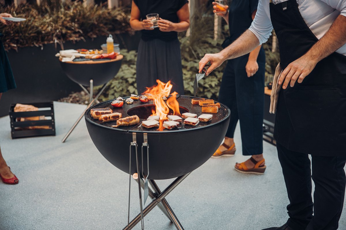 Höfats Bowl 70 Fire Bowl Plancha Set High