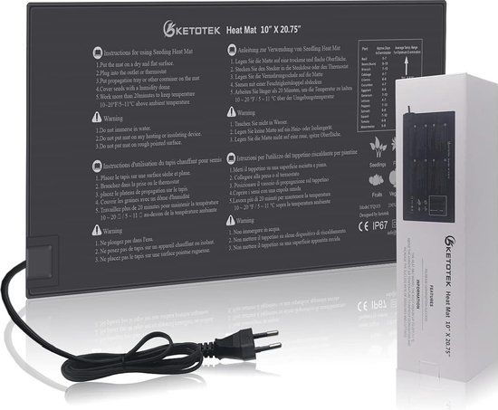 Zaailing warmtemat | 8.5W Seedling -verwarmingskussen | PVC lederen