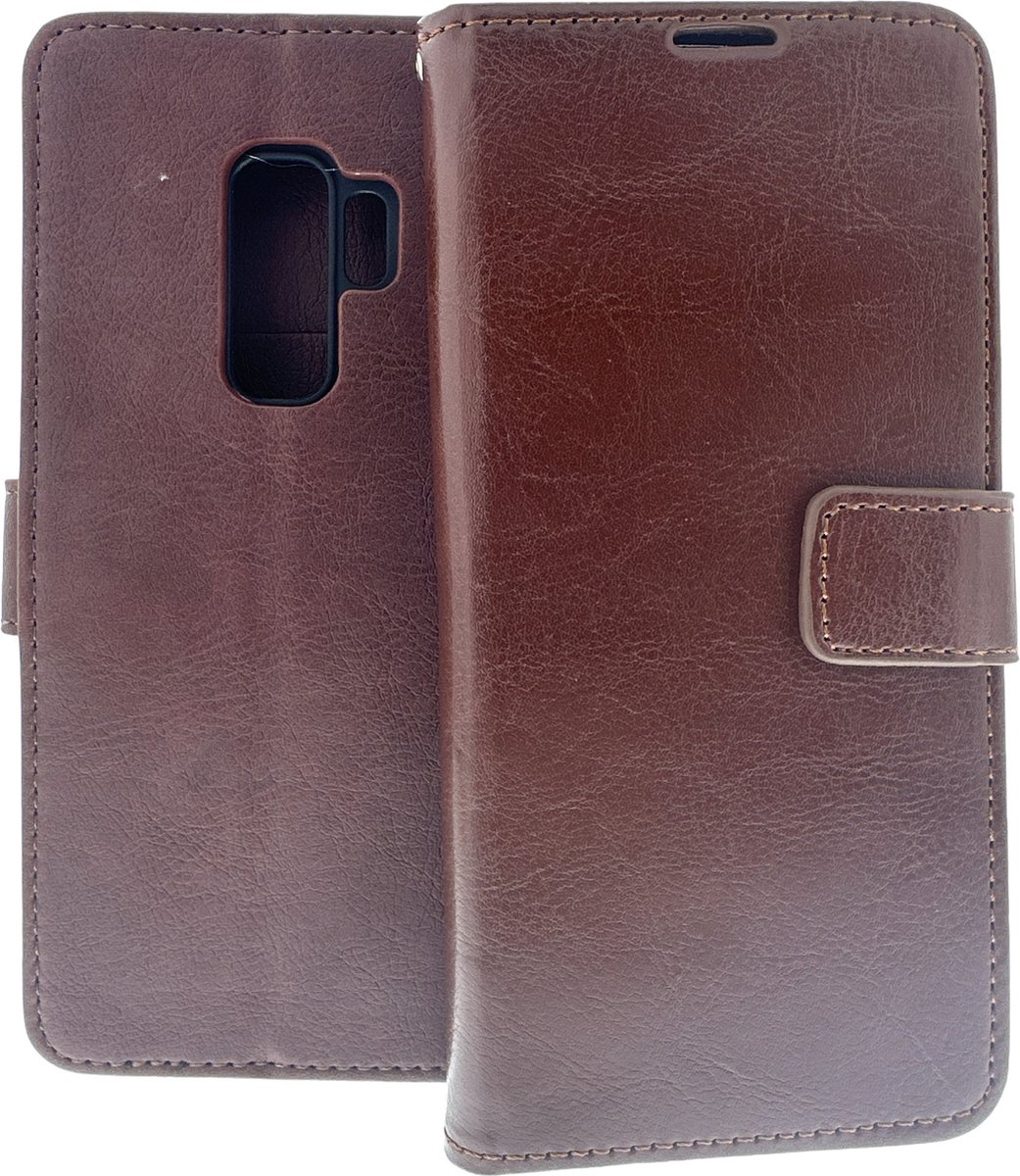 Portemonnee Book Case Hoesje Geschikt voor: Samsung Galaxy S9 Plus - Bruin