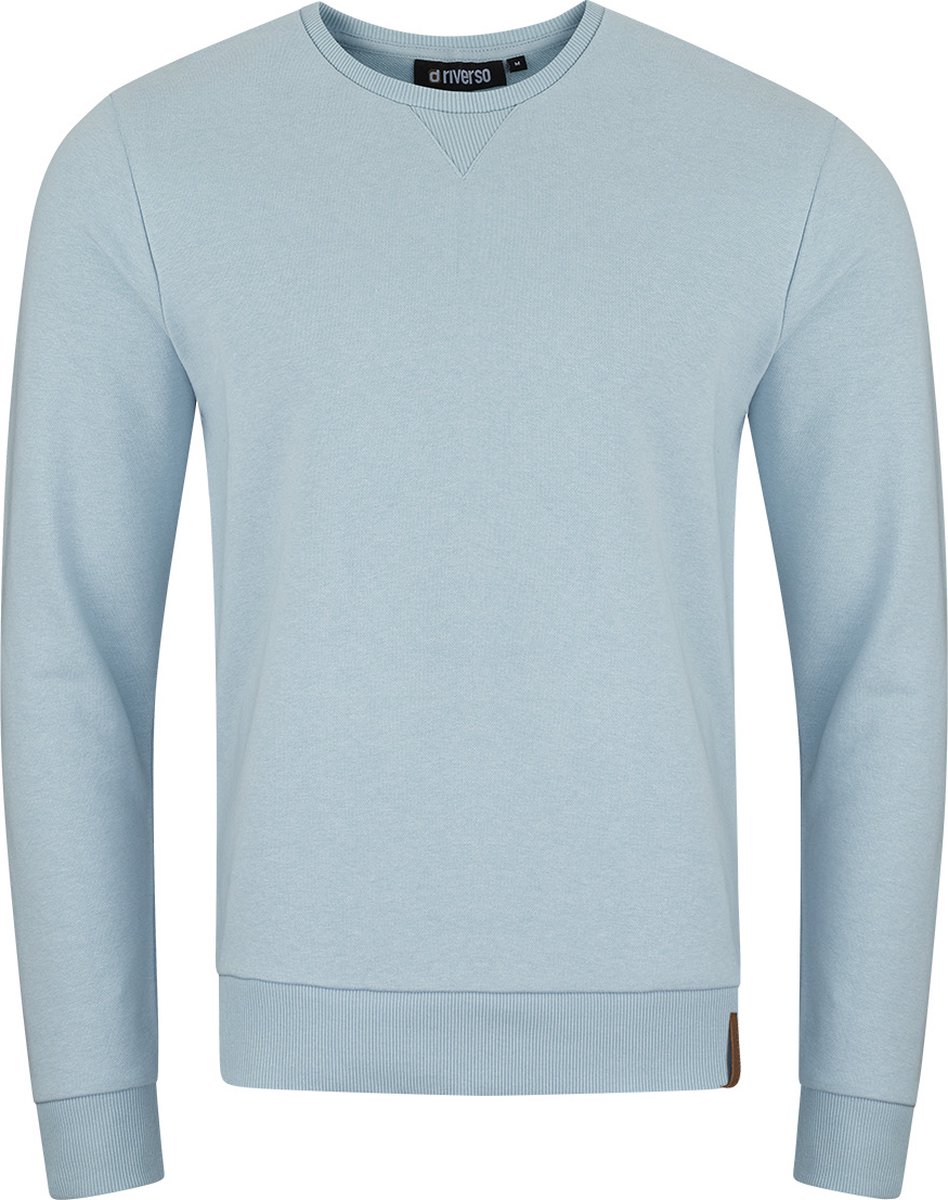 riverso Heren Sweatshirt RIVPhillip regular fit Blauw XXL Ronde Hals Volwassenen