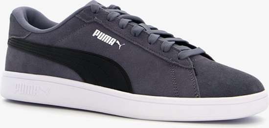 Puma Smash 3.0 heren sneakers grijs - Maat 47 - Echt leer - Uitneembare zool