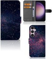 GSM Hoesje Geschikt voor Samsung Galaxy S24 Plus Flip Cover Stars