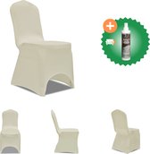vidaXL Hoes voor stoelen 50 stuks (creme) Tuinmeubelhoes Inclusief Reiniger