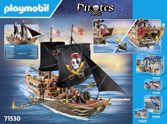 PLAYMOBIL Pirates Groot piratenschip - 71530