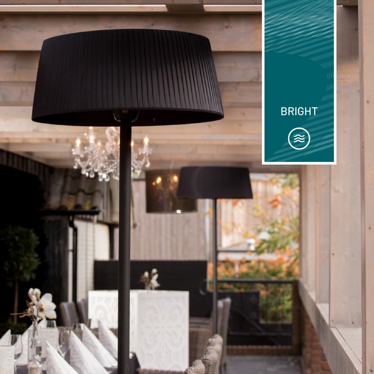 Sunred Artix Bright 2100 W - Freestanding patio heater - Black