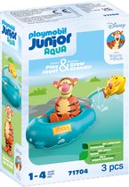 PLAYMOBIL Junior & Disney: Promenade en bateau pneumatique Tigrou - 71704