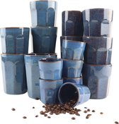 OTIX Tasses à café - sans anse - Set - 18 pièces - Cappuccino - Latte macchiato et Espresso - Mugs - BLUETT