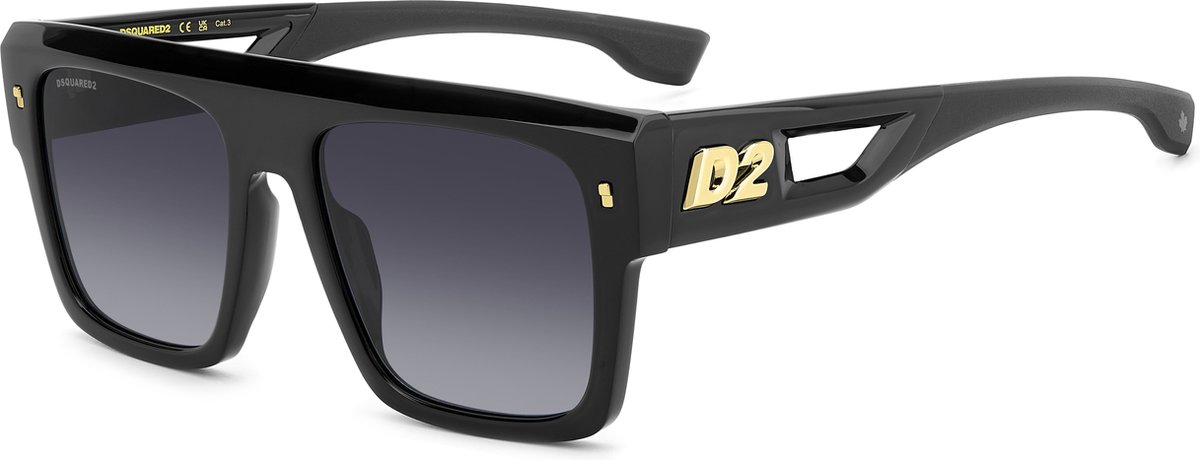 Dsquared2 D2 0127/S Rechthoekig Acetaat Heren Zonnebril
