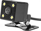 AMiO Caméra de Recul Universelle 4 LED Vision Nocturne pour Voiture / Bus / Camper Zwart