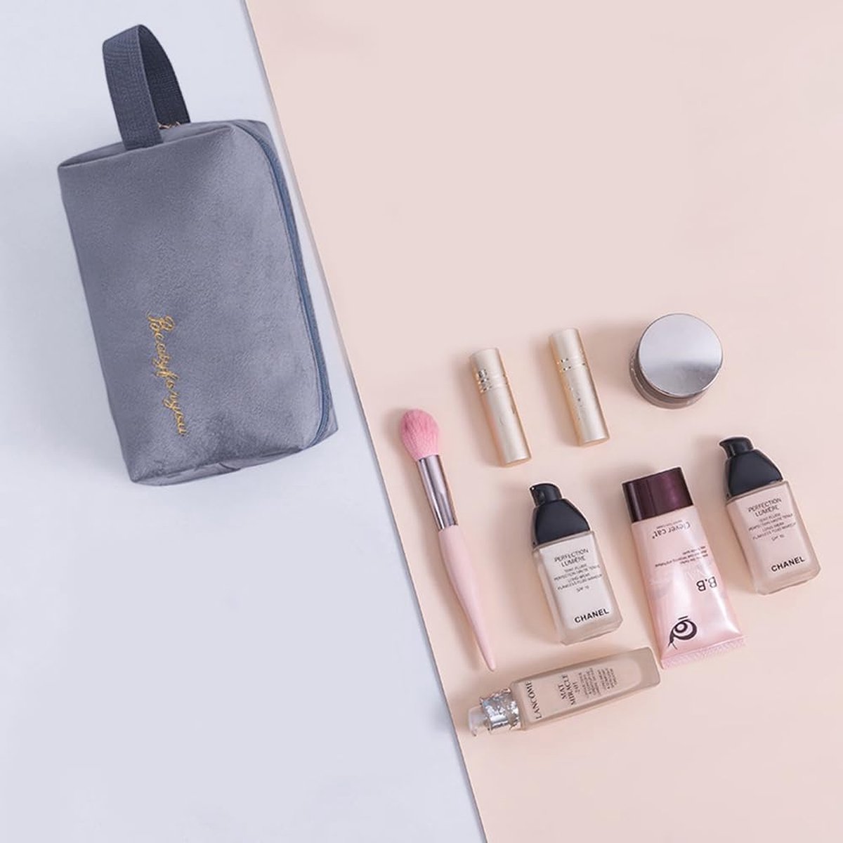 Cosmetische tas Toilettas Toilettas voor dames Make-uptas voor heren Make-uptas Groot voor kamperen Badkamer Reizen Cosmetica Reisbenodigdheden Kleine geschenken Reistas Cosmetische make-uptas