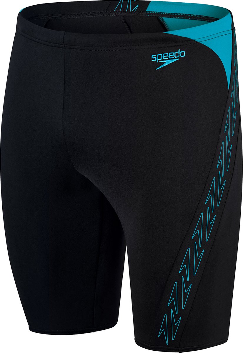 Speedo Hyper Boom Splice Jammer Zwart/Blauw Heren Sportzwembroek - Maat 5
