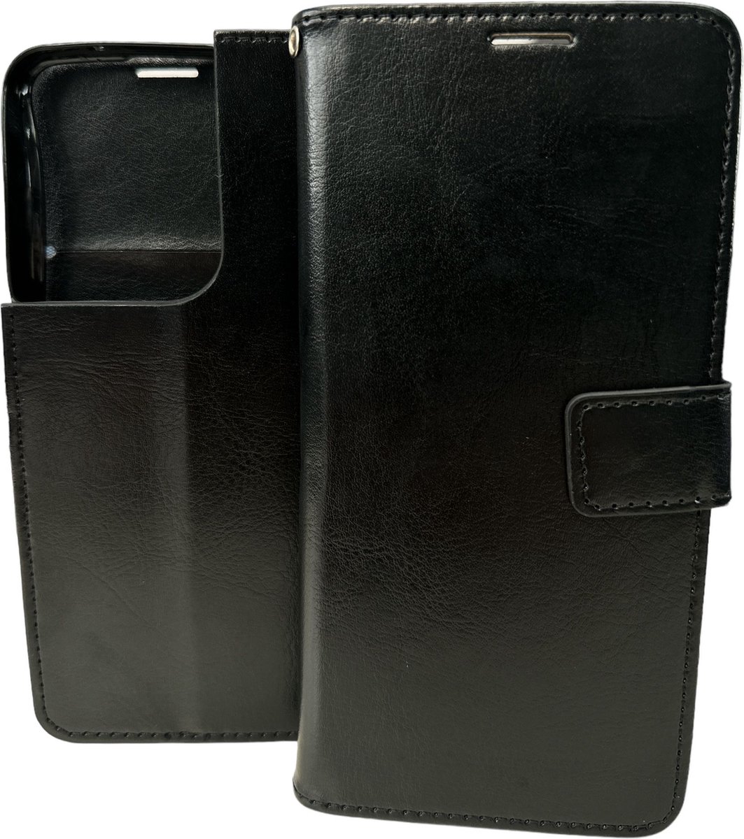 Portemonnee Book Case Hoesje Geschikt voor: Oppo Reno 8 5G - Zwart