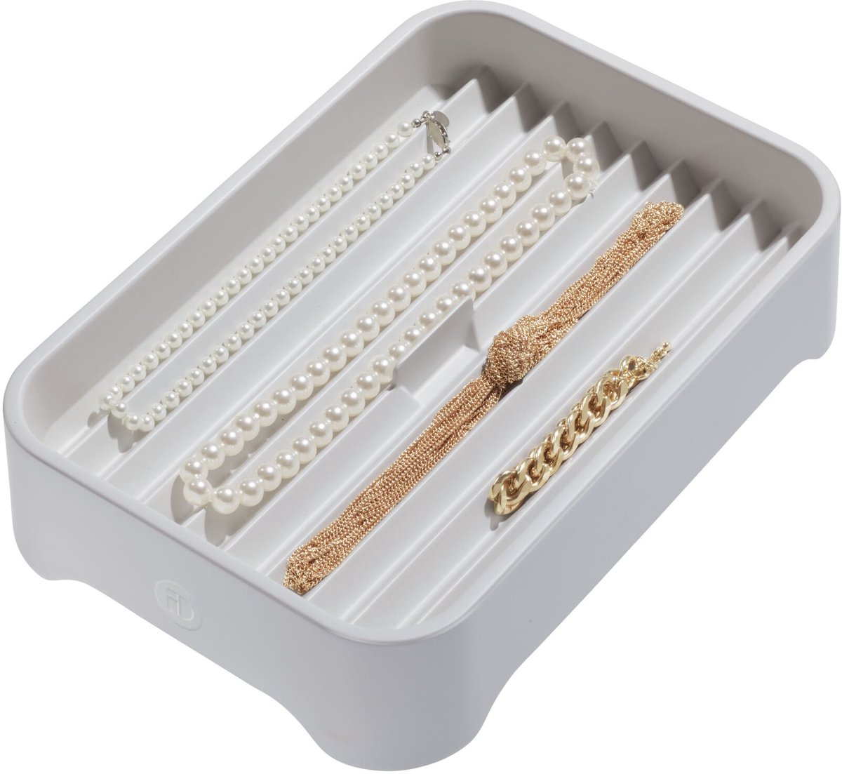 iDesign - Eco Tray Lade Organizer 20x28 cm - Gerecycled Kunststof - Grijs
