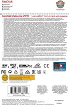 SanDisk Extreme PRO microSDXC-kaart 256 GB Class 10 UHS-I Schokbestendig - Waterdicht