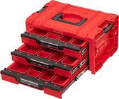 Toolbrothers RHINO L Lade 3 ULTRA Organize+ gereedschapskoffer 450 x 310 x 244 mm 13,5 l stapelbaar IP54 met 3 laden