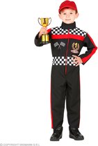 Widmann - Formule 1 Kostuum - Beste F1 Coureur Van De Grid Kind - Jongen - Rood, Zwart - Maat 104 - Carnavalskleding - Verkleedkleding