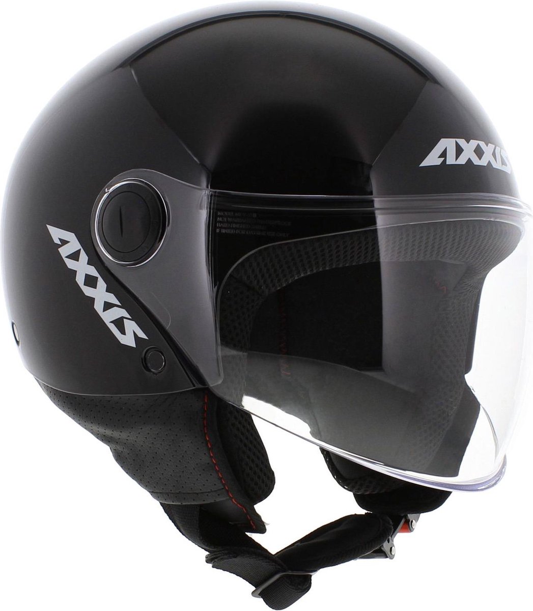 Axxis Square S helm glans zwart S