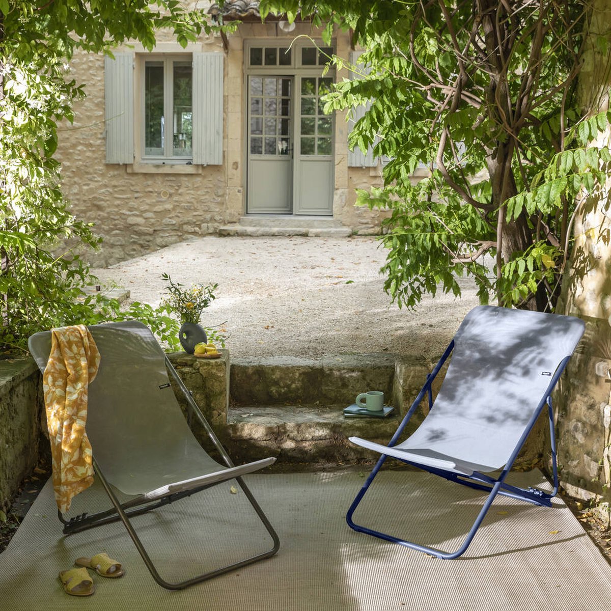 Lafuma Maxi Transat - Chaise de plage - Pliable - Réglable