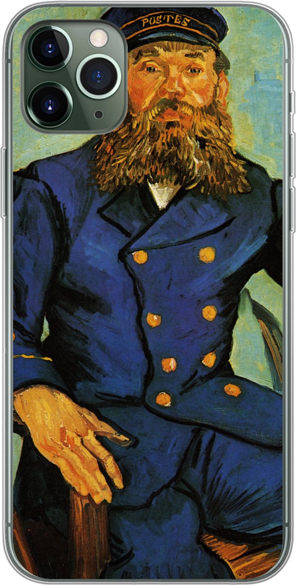 Telefoonhoesje Geschikt voor iPhone 11 Pro Max hoesje - Portret van Joseph Roulin - Vincent van Gogh - Siliconen Telefoonhoesje Telefoonhoesje