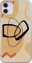 Geschikt voor iPhone 11 hoesje - Kunst - Geometrische vormen - Abstract - Siliconen Telefoonhoesje