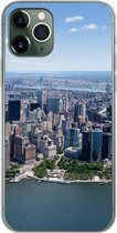 Telefoonhoesje Geschikt voor iPhone 11 Pro hoesje - New York - USA - Skyline - Siliconen Telefoonhoesje