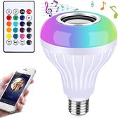 Borvat® | 4X Bluetooth speaker led lamp met RGB kleuren + afstandsbediening