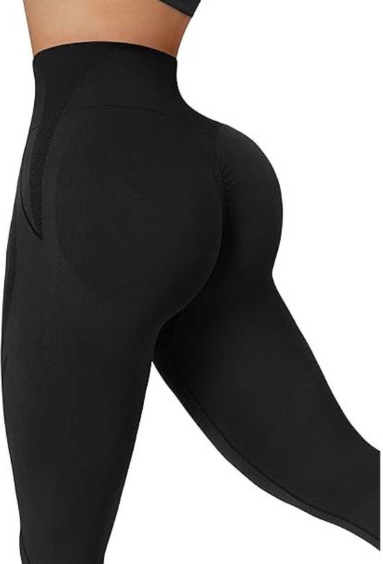 Naadloze Sportleggings voor Vrouwen - Taille Accentuerende - Billen Liften - Compressie Fitness Broek - Squat-Proof - Ultra-Stretch - Boterzacht Materiaal - Ideaal voor Yoga, Hardlopen, Workout - Naadloos Design - Maat L van Merkloos — afbeelding 5