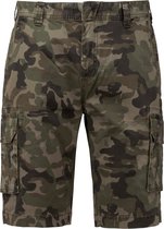 Bermuda/Short Heren 56 NL (50 FR) Kariban Olive Camouflage 98% Katoen, 2% Elasthan