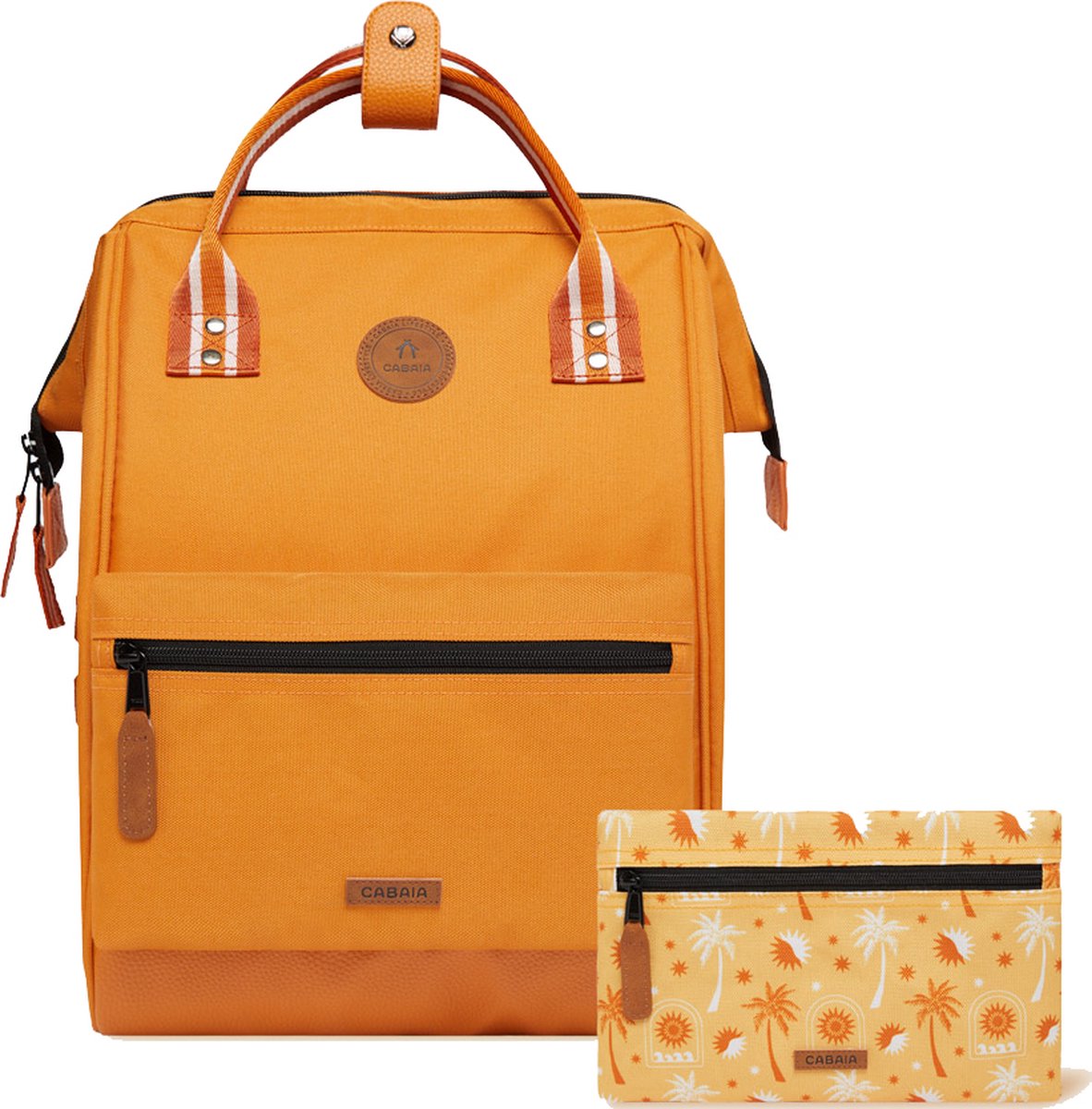 Cabaia laptoprugzak / Rugtas / Schooltas - 13 inch - Adventurer Medium - Johannesburg - Orange
