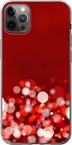 Geschikt voor iPhone 13 Pro Max hoesje - Rood - Design - abstract - Licht - Siliconen Telefoonhoesje