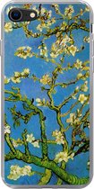 Geschikt voor iPhone 7 hoesje - Amandelbloesem - Vincent van Gogh - Siliconen Telefoonhoesje