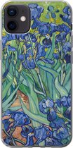 Geschikt voor iPhone 12 mini hoesje - Irissen - Vincent van Gogh - Siliconen Telefoonhoesje