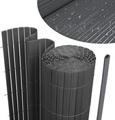 Balkonscherm 85 x 240 cm HDPE Weerbestendig Windscherm UV Balkon Privacyscherm met Kabelbinders Oogjes Koord, Scheurvast, Privacy Scherm Voor Tuin, Terras, Outdoor, Donkergroen