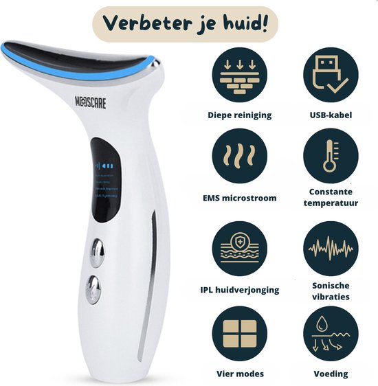 Masseur Visage Et Corps Anti-rides Par Micro-courants - Alimentation 5V - Pour Un Effet Liftant Et Raffermissant