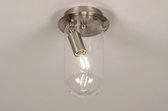 Lumidora Plafondlamp 73411 - Plafonniere - E14 - Staalgrijs - Metaal - ⌀ 13 cm