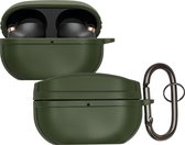 kwmobile cover voor oordopjes case - geschikt voor Sony WF-1000XM5 - Beschermhoes draadloze oordopjes - Van TPU in groen