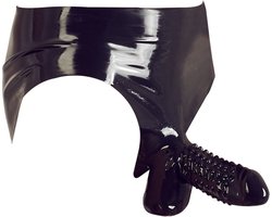 The Latex Collection Latex Slip Met Penis Sleeve XL
