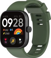 Strap-it Smartwatch bandje - Siliconen bandje met druksluiting geschikt voor Redmi Watch 4 / Xiaomi Smart Band 8 Pro (groen)