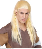 Widmann - Tolkien Elf Groenblad Pruik - Blond - Carnavalskleding - Verkleedkleding