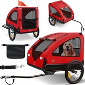 KESSER® Hondenfietskar tot 45 kg 3in1 Fietskar Hond - Rood