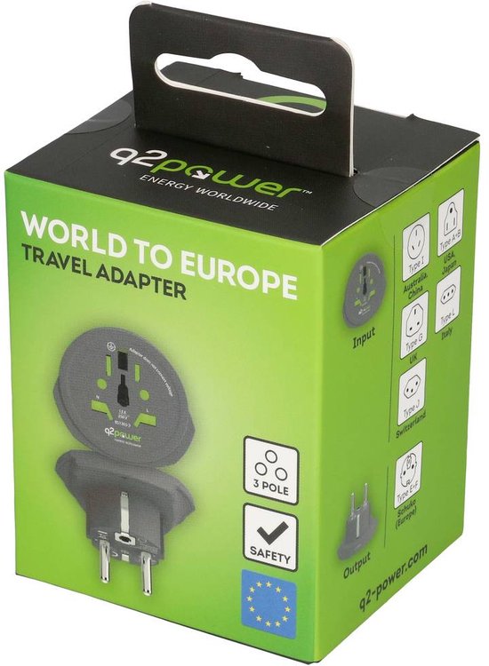 Q2 Power q21.100100TH Reisstekker bol