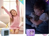 Wekker voor Kinderen - Wekker Kind Digitaal - Veranderd van Kleur - Kinderwekker - Alarmklok - Wit - 7 Verschillende Kleuren LED - Digitale Wekker - Wekker Kinderen - Clock - Alarm Clock