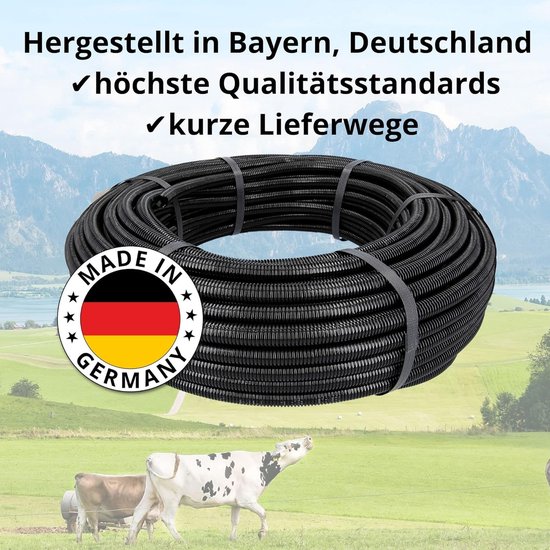 50 meter Kalitec gegolfde buis met sleuven NW 19, open gegolfde