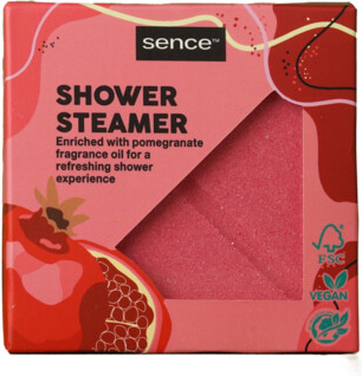 Sence Collection Shower Steamer Pomegranate Planet Love - 3 x 150 gr - Voordeelverpakking