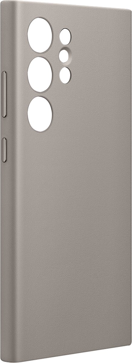 Samsung Vegan Leather Case - Geschikt voor Samsung Galaxy S24 Ultra - Taupe
